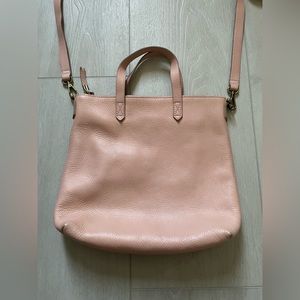 Madewell zip top transport crossbody pink